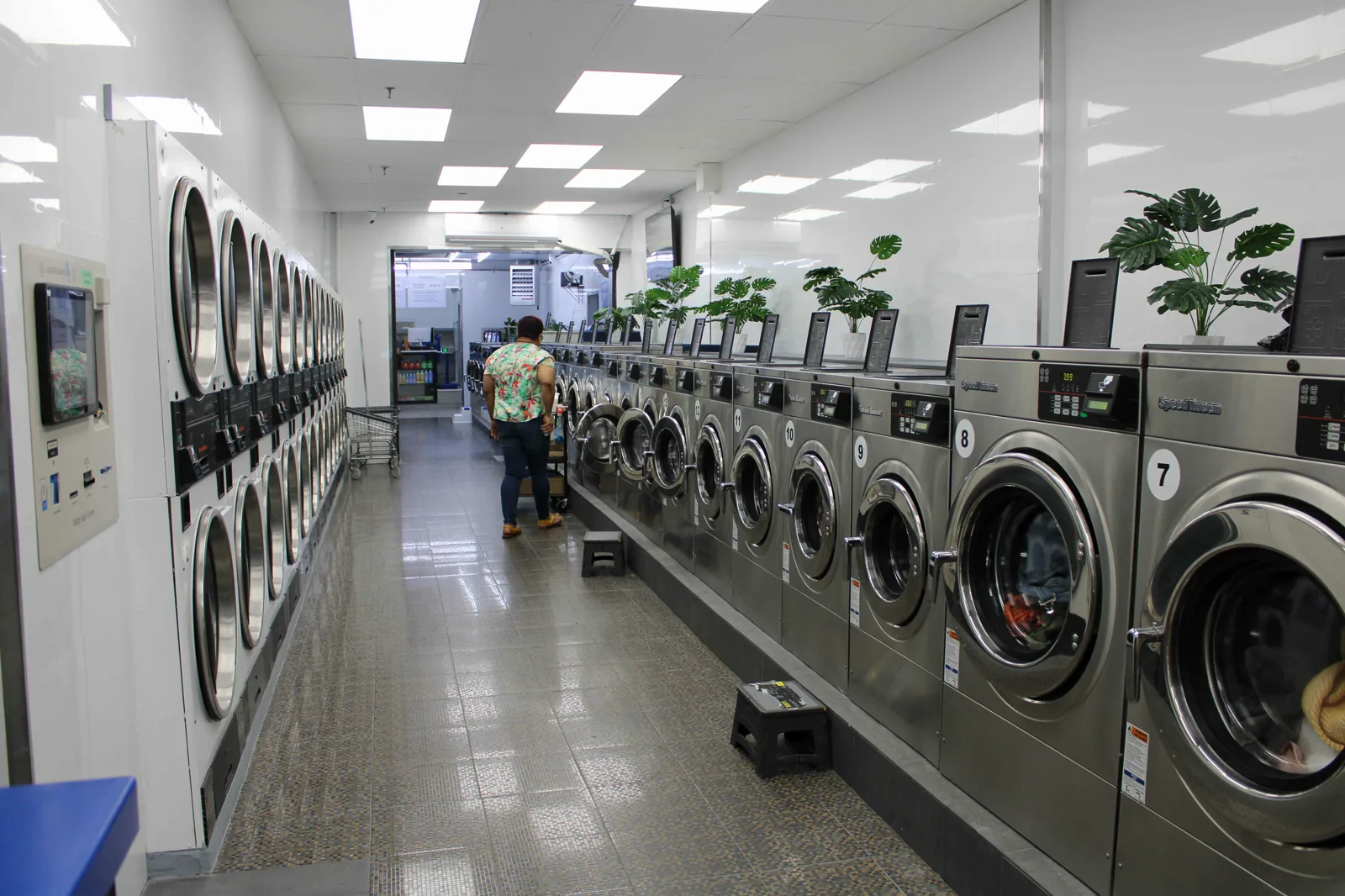 Inside the Neatly Laundromat & Cleaners store on Lincoln Rd in Brooklyn, where dry cleaning is dropped off