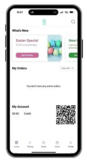 Neatly Laundry App Screenshot